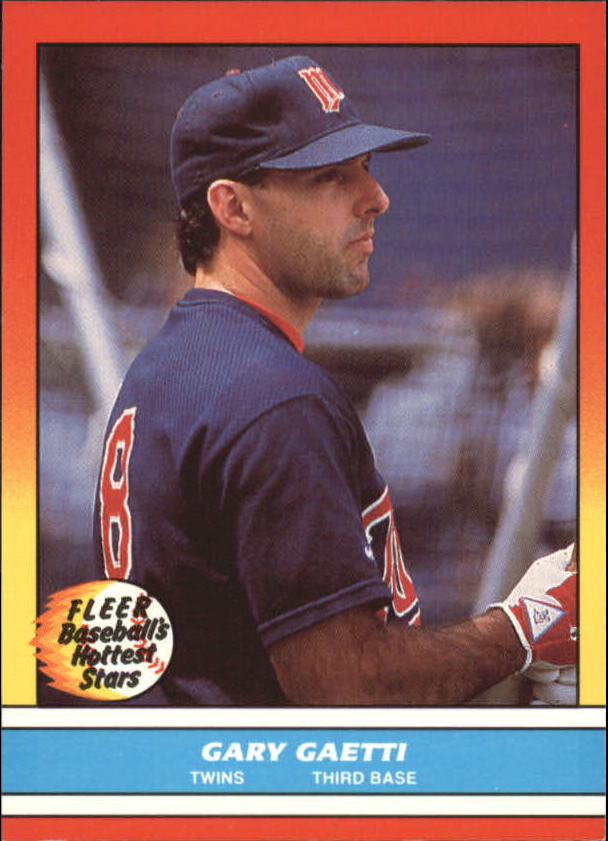 1988 Fleer Hottest Stars Baseball Cards        012      Gary Gaetti